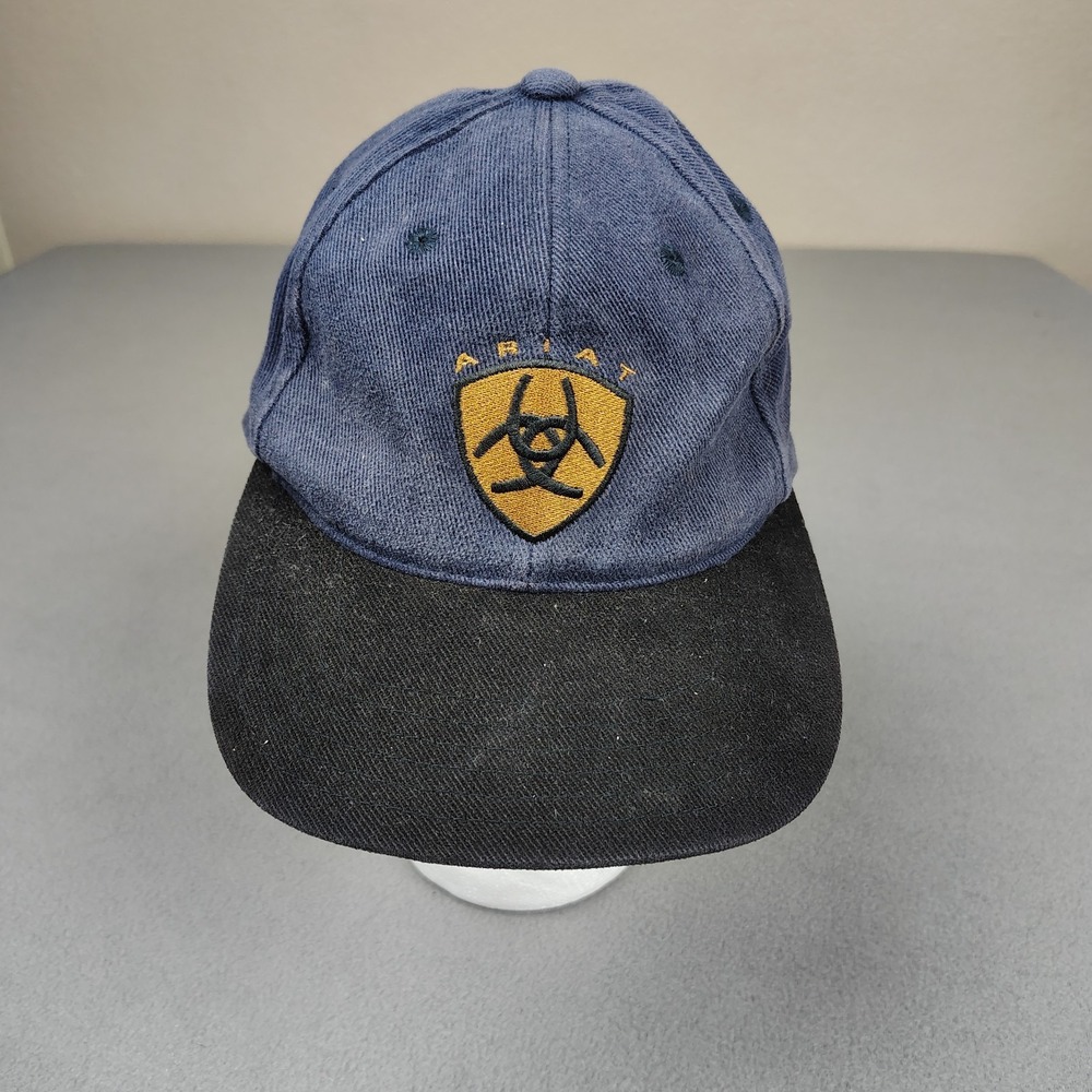 Ariat Hat Cap Blue Black Adjustable Unisex Adult Workwear Outdoor Hiking Dad